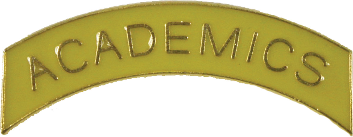 ROTC Metal Arc Tab ACADEMICS