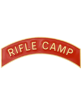 ROTC Metal Arc Tab RIFLE CAMP