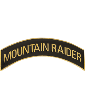 ROTC Metal Arc Tab MOUNTAIN RAIDER