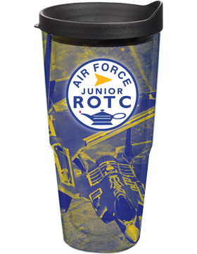 Air Force JROTC Insulated Tumbler F-35's Blue/Yellow