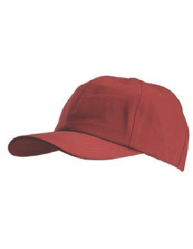 Solid Twill Cap Red with Red Eyelets & Button