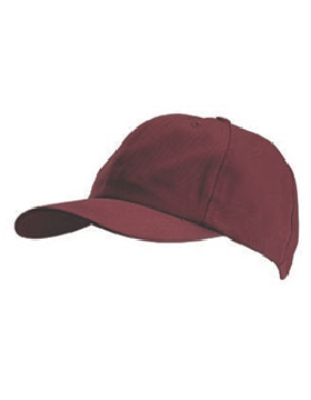 Solid Twill Cap Maroon with Maroon Eyelets & Button
