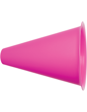 SS-MP801 Custom 8 inch Megaphone with 1 Color/1 Side Imprint Pink