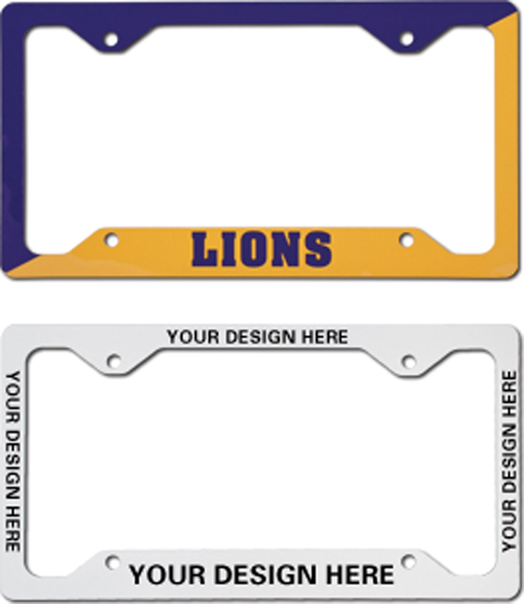 Custom Sublimation License Frame Displays Stickers & State