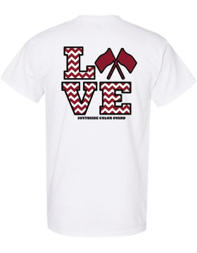 Southside White Color Guard Love Tee