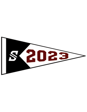 Southside Logo with Year Customizable Alumni Pennant Sticker