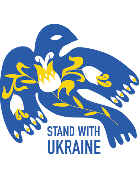 Stand With Ukraine - Bird Sticker