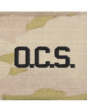 OCS letters Scorpion rank with fastener