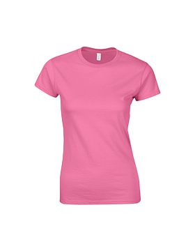 Gildan T-Shirt 64000L SoftStyle Ringspun Ladies Azalea