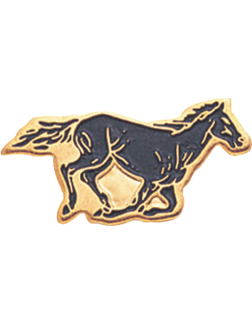 Enameled School Mascot, Mustang - Stallion
