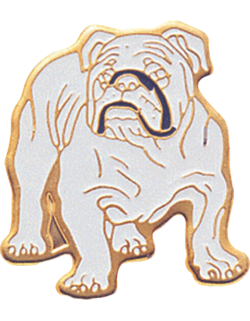 Enameled School Mascot, Bulldog