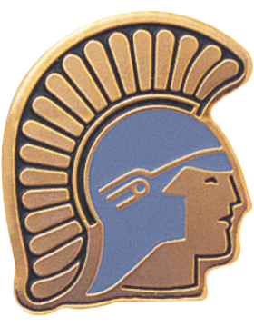 Enameled School Mascot, Trojan - Spartan