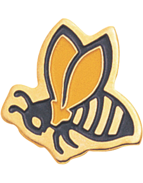 Enameled School Mascot, Yellow Jacket