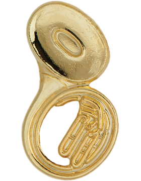 Enameled Instrument Pin, Sousaphone