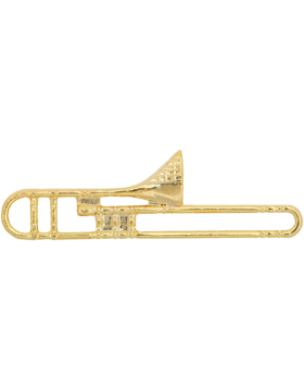 Enameled Instrument Pin, Trombone