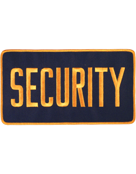 U-N117 Security 5in x 9in Patch