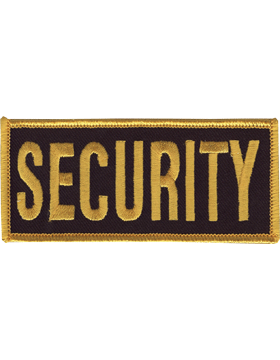 U-N122 Security 2in x 4in Patch with Fastener