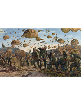 Korean War Unframed Canvas Print Let Valor Not Fail