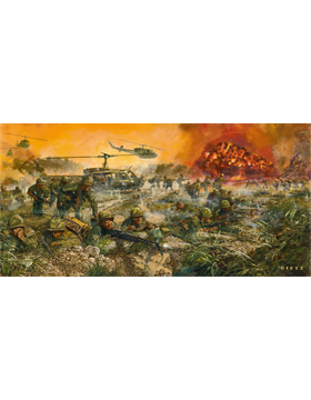 Vietnam War Unframed Canvas Print We Live to Honor Them
