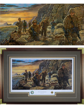 OEF Unframed Canvas Print Mountain Warriors