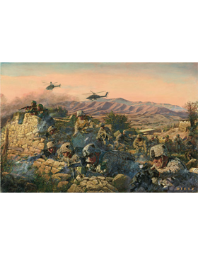 OEF Unframed Canvas Print Strike Into The Heart Of The Taliban