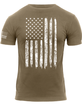 Rothco® Distressed US Flag Athletic Fit T-Shirt 2632