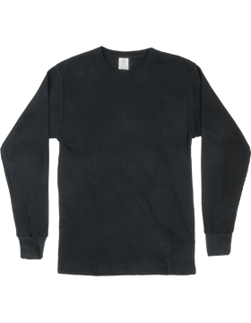 Thermal Knit Underwear Shirt, Black