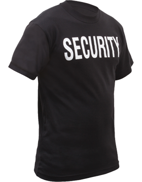 Security T-Shirt Two Sided Size 4XL 6684
