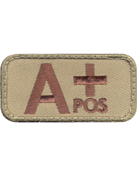 A Positive (+) Blood Type Patch with Fastener 73190
