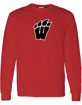 Weaver High School Long Sleeve Red T-Shirt G540