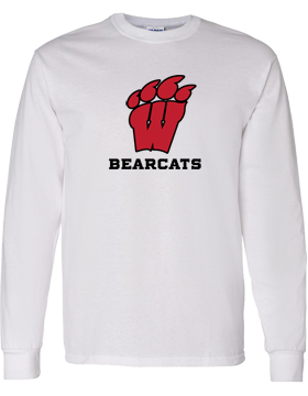 Weaver Bearcats Long Sleeve White T-Shirt G540