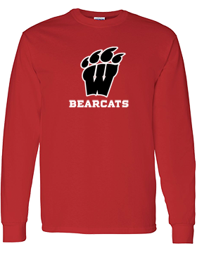 Weaver Bearcats Long Sleeve Red T-Shirt G540