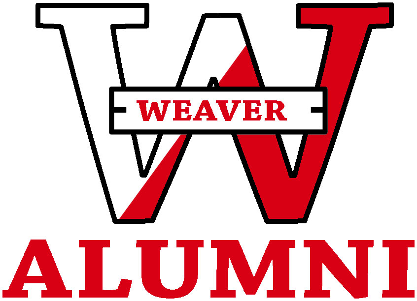 Weaver Bearcats Logo with Alumni Square Sticker