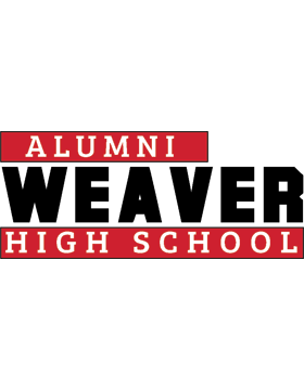 Weaver HS with Year Customizable Alumni Bumper Sticker