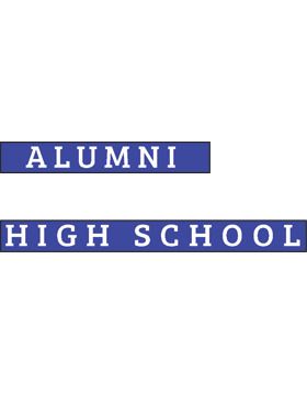 White Plains HS with Year Customizable Alumni Bumper Sticker