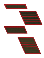 Green on Red Service Stripes