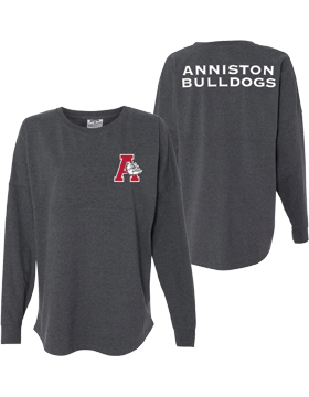 Anniston Bulldogs Charcoal Game Day Long Sleeve Jersey 8229