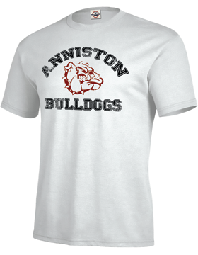 Anniston Bulldogs White T-Shirt D11A