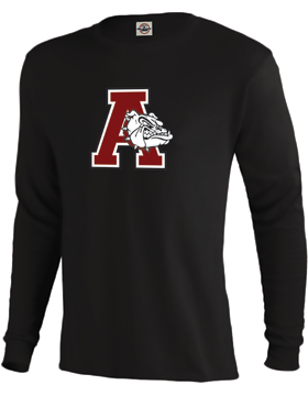 Anniston Bulldogs Long Sleeve Black T-Shirt D61A