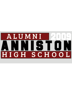 Anniston with Year Customizable Alumni Bumper Sticker