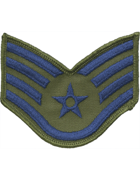 Male Air Force Chevron Subdued (Pair) Staff Sergeant