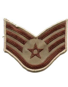 Male Air Force Chevron Desert (Pair) Staff Sergeant
