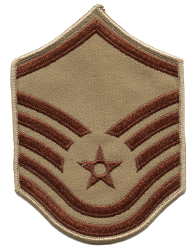 Male Air Force Chevron Desert (Pair) Master Sergeant