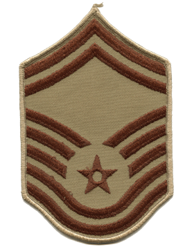 Male Air Force Chevron Desert (Pair) Senior Master Sergeant