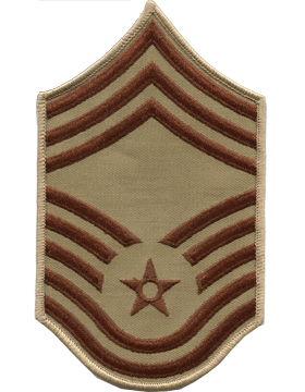 Male Air Force Chevron Desert (Pair) Chief Master Sergeant