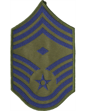 Male Air Force Chevron Subdued (Pair) Chief Master Sergeant with Diamond