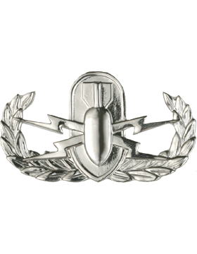 Air Force Badge No Shine Full Size Explosive Ordnance Disposal (EOD)