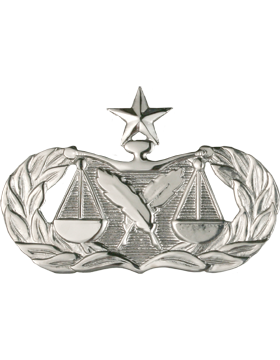 Air Force Badge Bright Finish Full Size Senior Operations Research Analyst