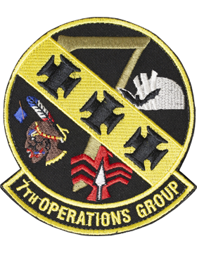 7th Operation Group Full Color Patch with Fastener (Dyess AFB)
