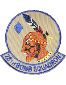 28th Bomb Squadron Full Color Patch with Fastener (Dyess AFB)
